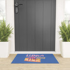 Libra Sign in Warm Blue | Zodiac Series Welcome Mat Gallery Image 3