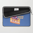 Libra Sign in Warm Blue | Zodiac Series Laptop Sleeve Gallery Image 2
