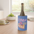 Libra Sign in Warm Blue | Zodiac Series Wine Chiller Gallery Image 4