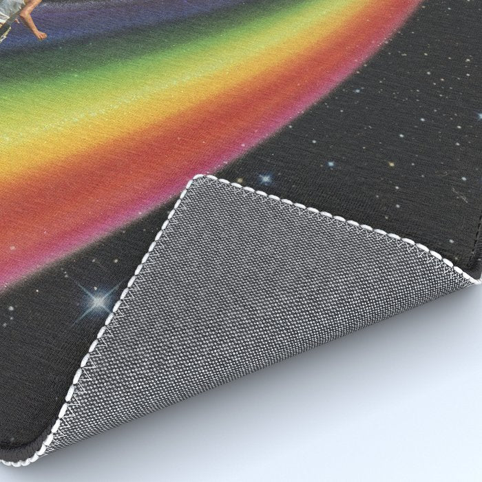 Retro Cosmic Rainbow Roller Skating Rug Gallery Image 4