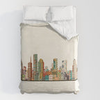 houston texas skyline Duvet Cover Gallery Image 6
