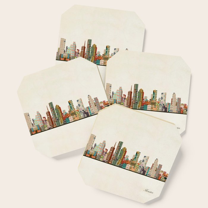 houston texas skyline Coaster Gallery Image 1