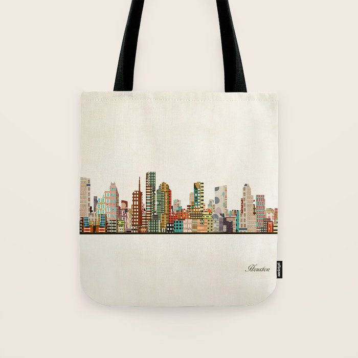 houston texas skyline Tote Bag Gallery Image 1