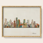 houston texas skyline Serving Tray Gallery Image 1