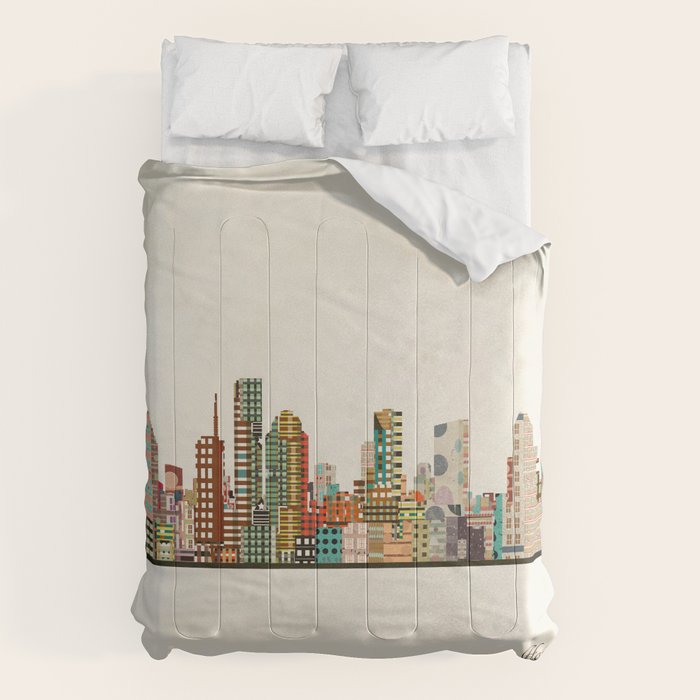 houston texas skyline Comforter Gallery Image 1