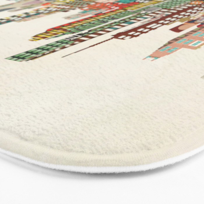 houston texas skyline Bath Mat Gallery Image 3