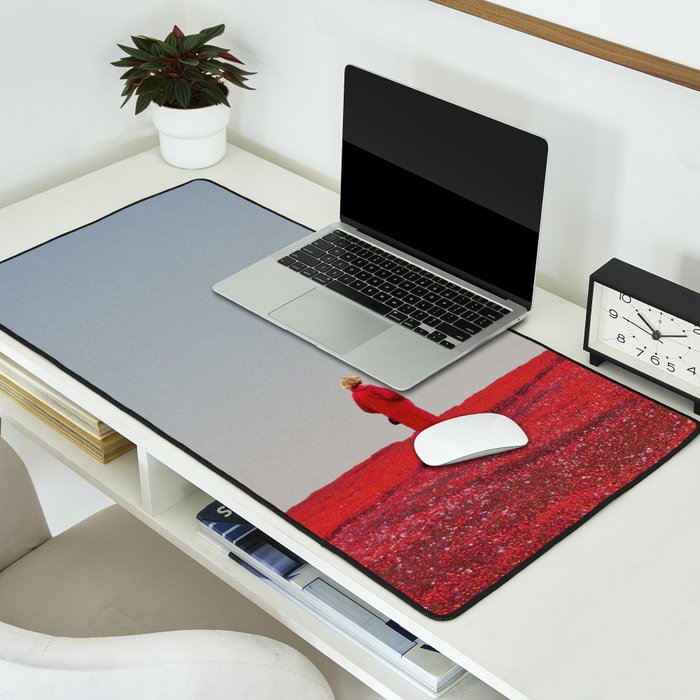Everything was Red Desk Mat Gallery Image 2