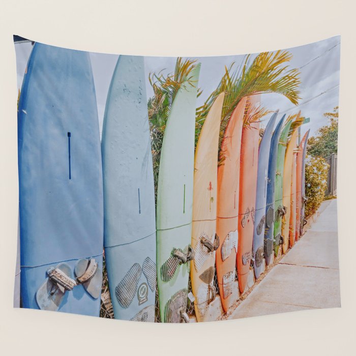 lets surf xxxi / hawaii Wall Tapestry Gallery Image 4