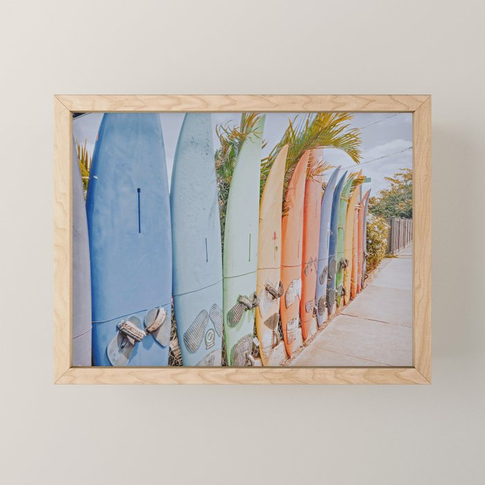 lets surf xxxi / hawaii Mini Art Print Gallery Image 1