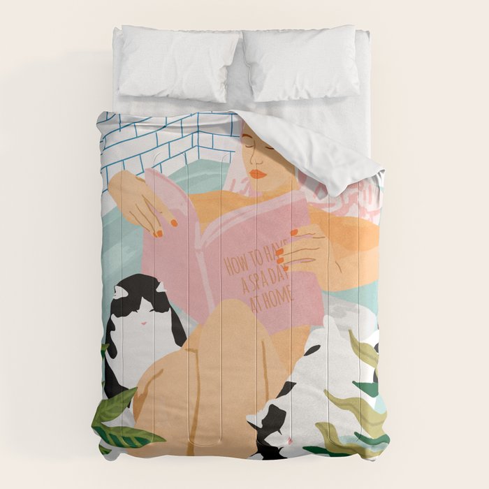 How To Have A Cat Spa Day At Home | Modern Bohemian Home Décor | Pet Bathroom Urban Jungle  Comforter Gallery Image 6