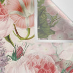 Vintage & Shabby Chic - Pastel Pink Botanical Summer Roses Garden Wall Tapestry Gallery Image 3