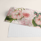 Vintage & Shabby Chic - Pastel Pink Botanical Summer Roses Garden Wrapping Paper Gallery Image 2