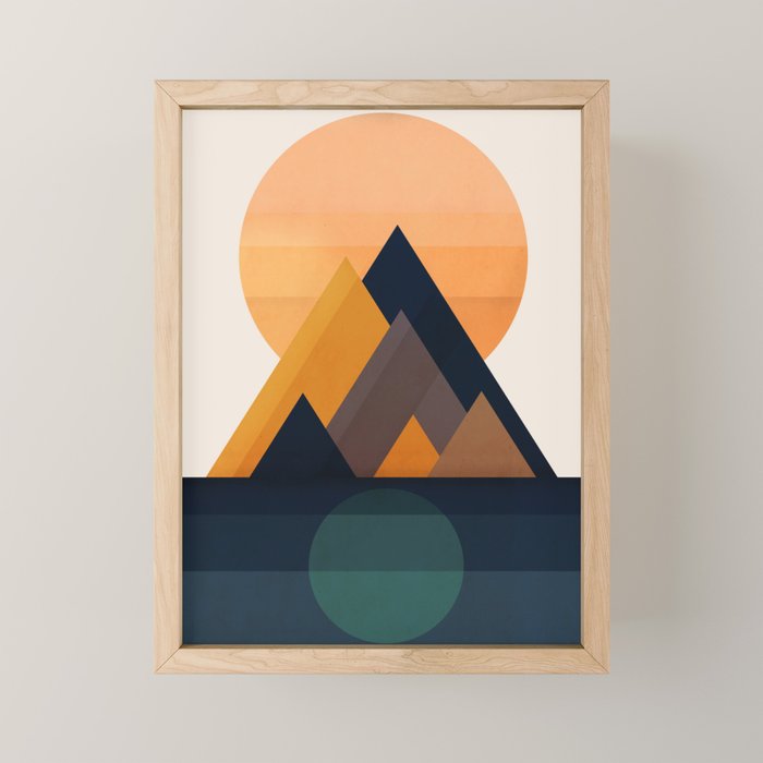 Twin Sun Mini Art Print Gallery Image 1