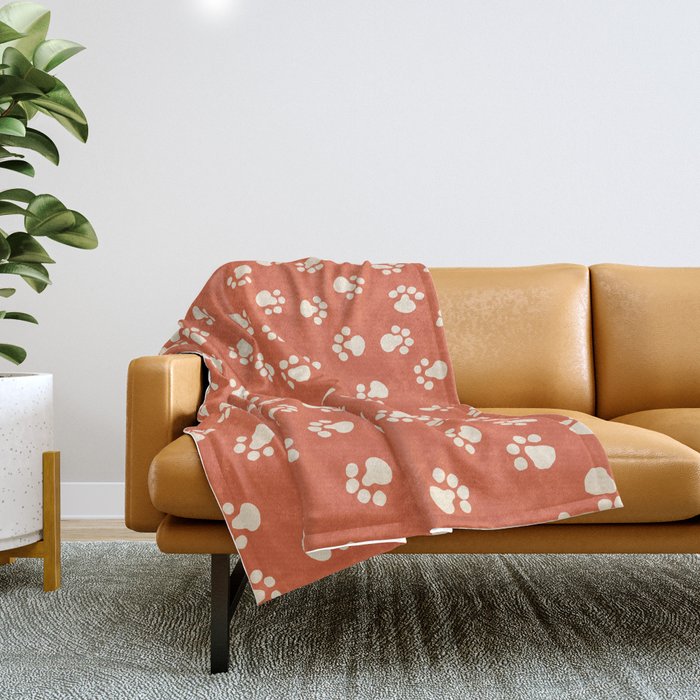 Purrty Paws Throw Blanket Gallery Image 1