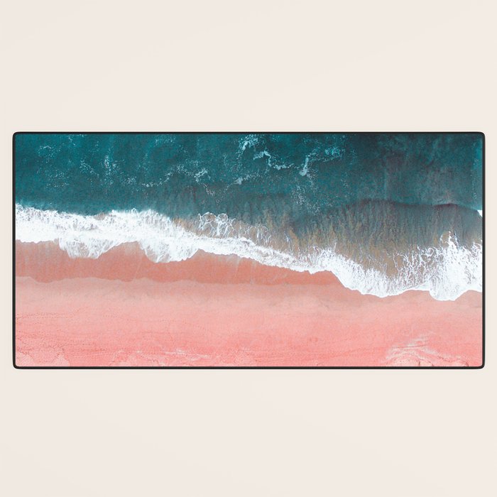 Turquoise Sea Pastel Beach III Desk Mat Gallery Image 3