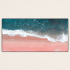 Turquoise Sea Pastel Beach III Desk Mat Gallery Image 3