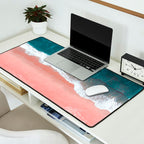 Turquoise Sea Pastel Beach III Desk Mat Gallery Image 2