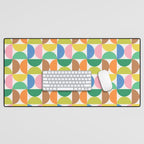 Mid Century Modern Shapes - Multi Color Desk Mat Gallery Image 1