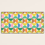 Mid Century Modern Shapes - Multi Color Desk Mat Gallery Image 3