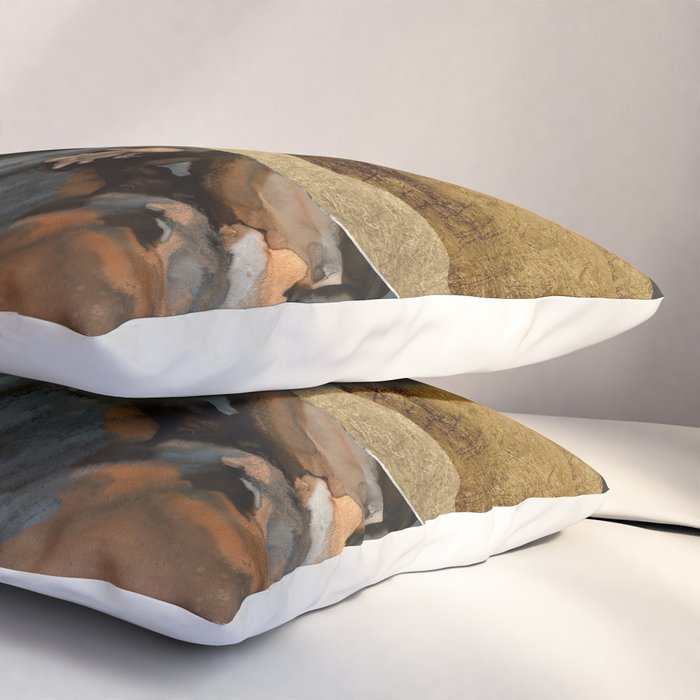 Copper and Gold Mountains Pillow Sham Gallery Image 3