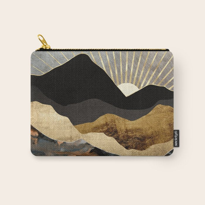 Copper and Gold Mountains Carry All Pouch Gallery Image 1
