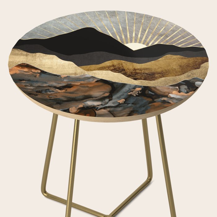 Copper and Gold Mountains Side Table Gallery Image 2