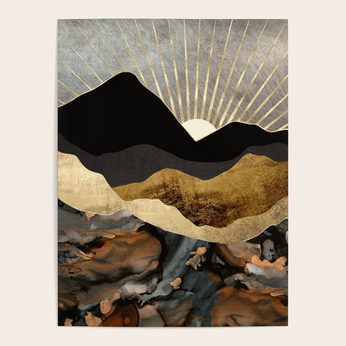 Copper and Gold Mountains Poster Gallery Image 1