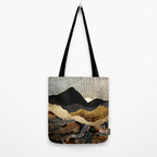 Copper and Gold Mountains Tote Bag Gallery Image 2