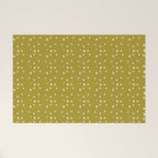 Chartreuse Snow Dots Welcome Mat Gallery Image 1