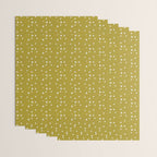 Chartreuse Snow Dots Wrapping Paper Gallery Image 3