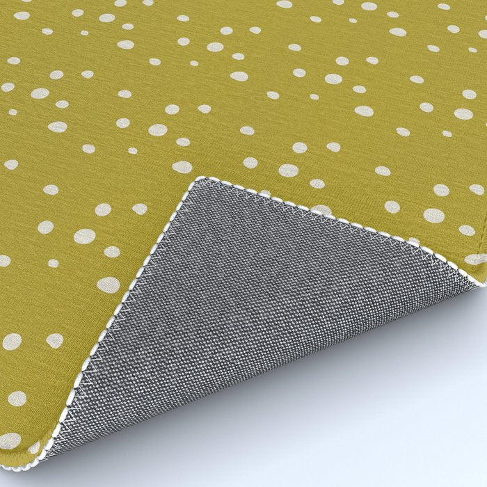 Chartreuse Snow Dots Rug Gallery Image 4