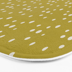 Chartreuse Snow Dots Bath Mat Gallery Image 3