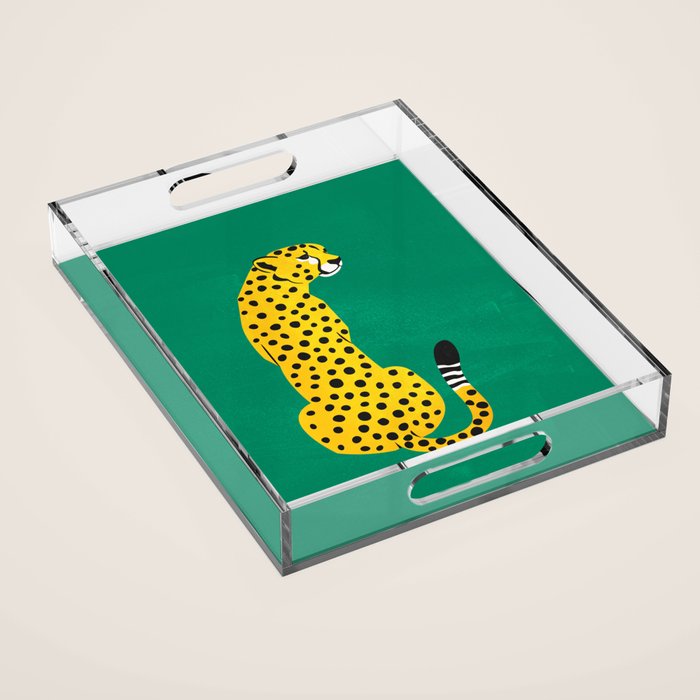 The Stare: Golden Cheetah Edition Acrylic Tray Gallery Image 1