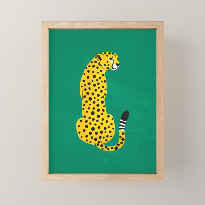 The Stare: Golden Cheetah Edition Mini Art Print Gallery Image 1