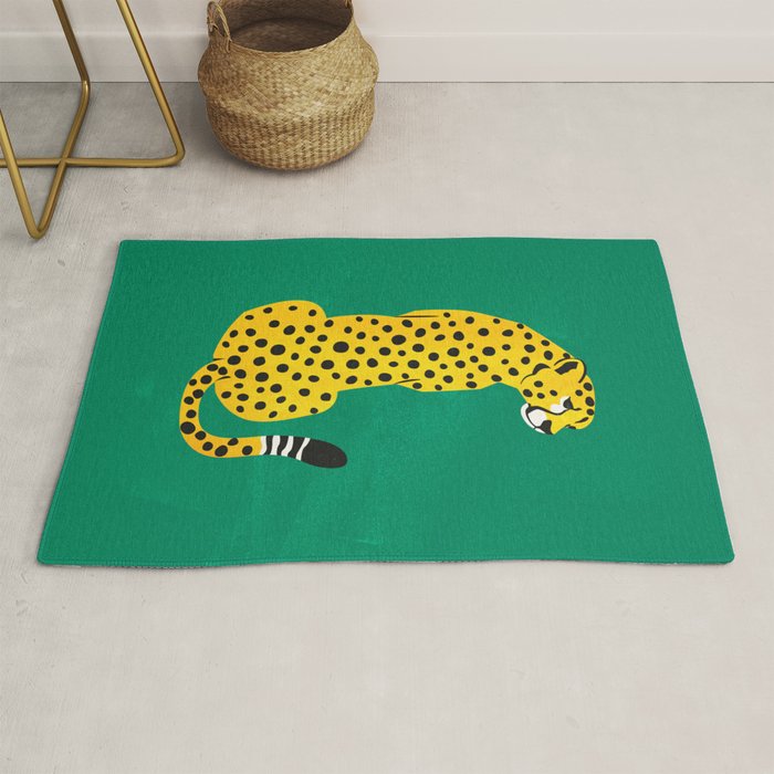 The Stare: Golden Cheetah Edition Rug Gallery Image 1