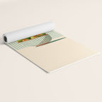 Retro Olive Bowl Illustration Yoga Mat Gallery Image 2