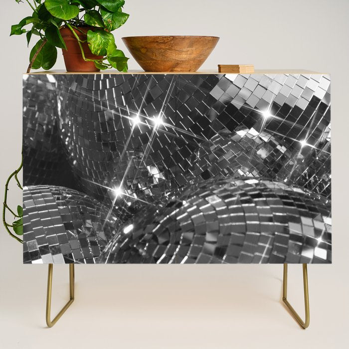 Festive Disco Balls - Home Decor Glam Art Print Holiday Party  Credenza Gallery Image 1