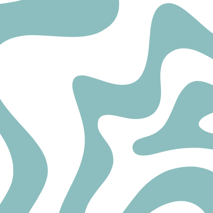 Retro Liquid Swirl Abstract Pattern in Soft Light Teal Blue and White Coffee Mug Gallery Image 2