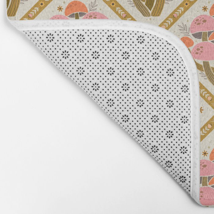 Mushrooms and Moons - Light Bath Mat Gallery Image 2