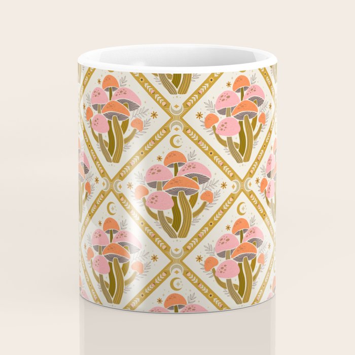 Mushrooms and Moons - Light Coffee Mug Gallery Image 4