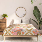 Mushrooms and Moons - Light Comforter Gallery Image 3