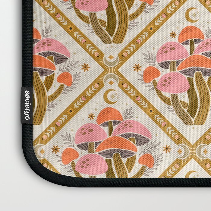 Mushrooms and Moons - Light Laptop Sleeve Gallery Image 3