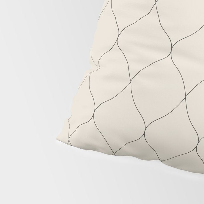 Alva Line Pattern - Smoke Pillow Sham Gallery Image 4