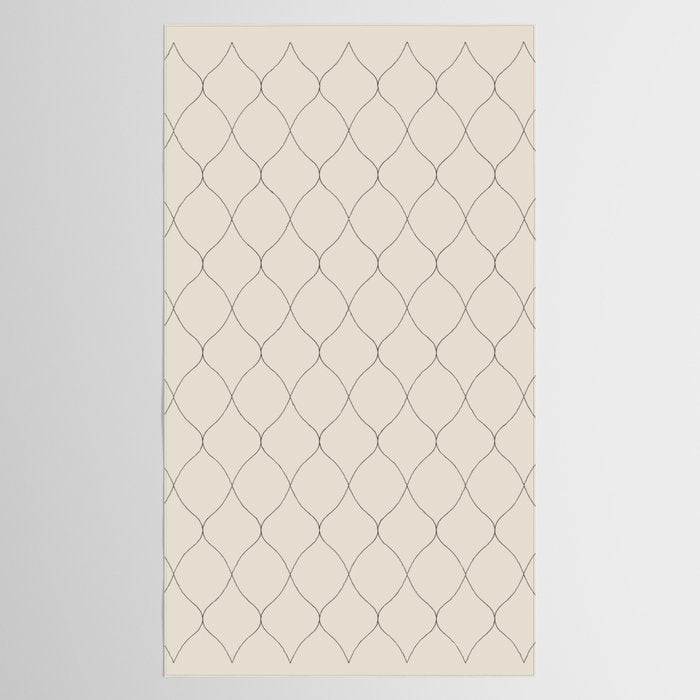 Alva Line Pattern - Smoke Tablecloth Gallery Image 2