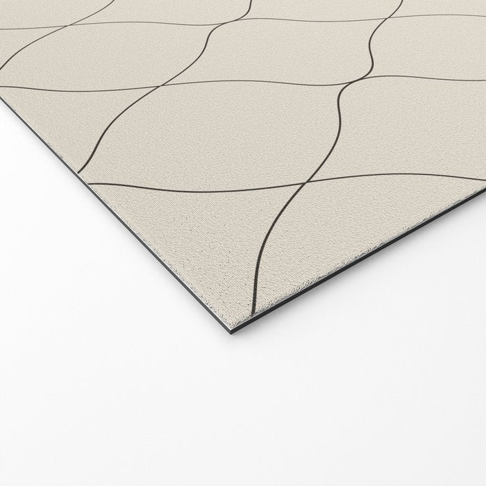 Alva Line Pattern - Smoke Welcome Mat Gallery Image 2