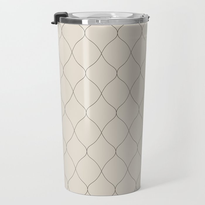 Alva Line Pattern - Smoke Travel Mug Gallery Image 3
