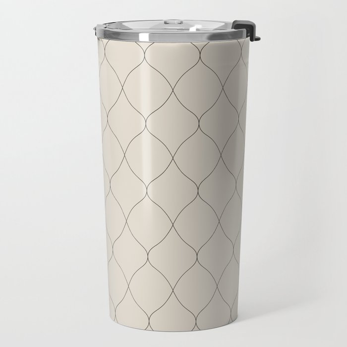 Alva Line Pattern - Smoke Travel Mug Gallery Image 2