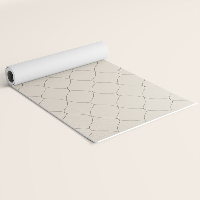 Alva Line Pattern - Smoke Yoga Mat Gallery Image 2