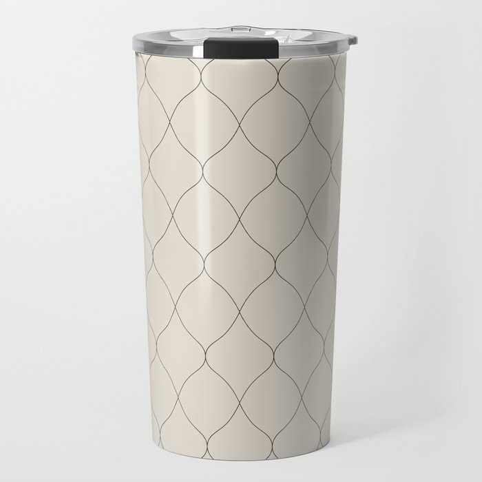 Alva Line Pattern - Smoke Travel Mug Gallery Image 1