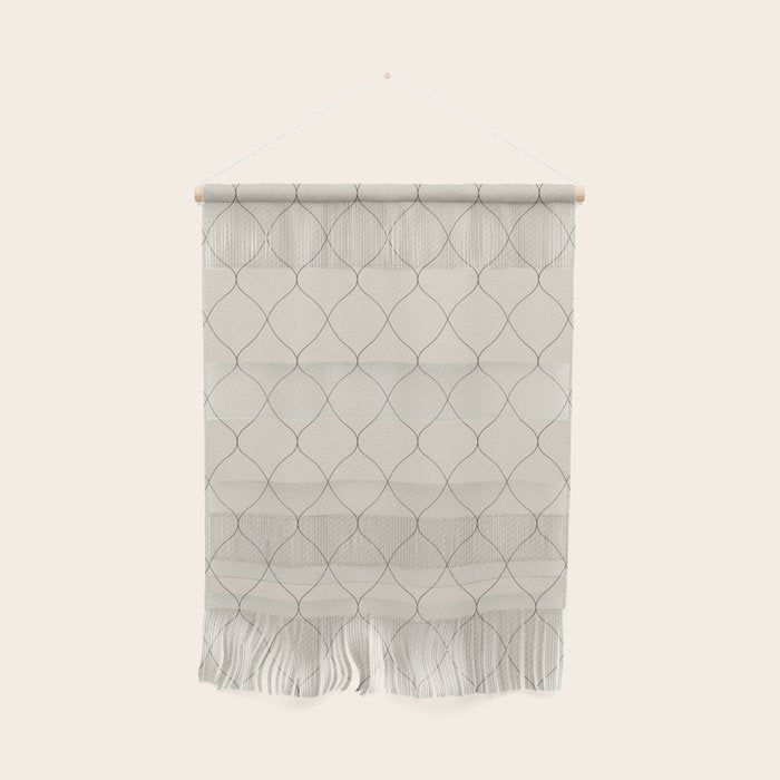 Alva Line Pattern - Smoke Wall Hanging Gallery Image 1